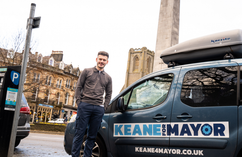 Keane Duncan in Harrogate town centre