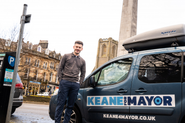 Keane Duncan in Harrogate town centre